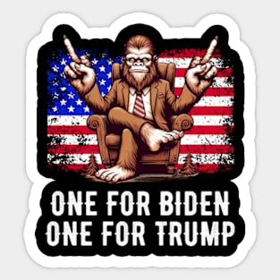 Bigfoot - Middle Finger - Election 2024 Sticker